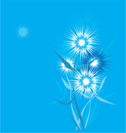 Dandelion stylized vector