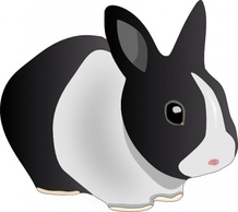 Danko Friendly Rabbit clip art Preview