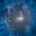 Dark Blue Christmas Background 