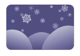 Dark Blue Snowflakes