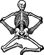 Dead Outline Skull Human Cartoon Bones Dancing Skeletons Skeleton Preview