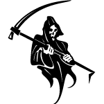 Death And Scythe Free Vector Preview