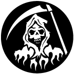 Death With Scythe Free Vector Preview