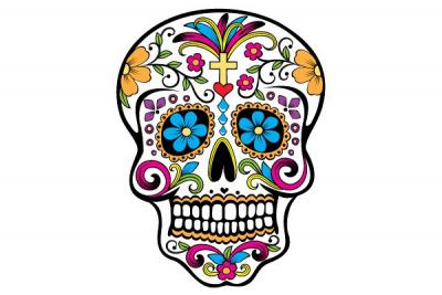 Decorated Vector Skull Preview