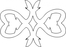 Ornaments - Decorative Border Outline clip art 