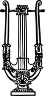 Ornaments - Decorative Lyre clip art 