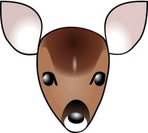 Objects - Deer Head clip art 