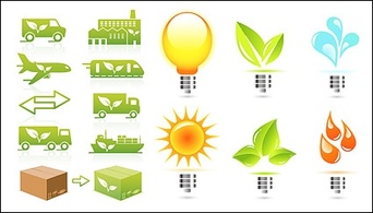 Delicate topic of environmental protection icon vector material Preview
