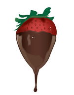 Food - Delicious Chocolate Dipped Strawberry 