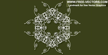 Elements - Design elements - Decorative free vector on the green background 