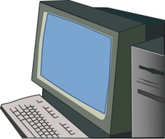 Desktop Computer clip art