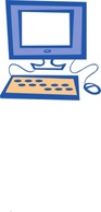 Technology - Desktop Computer Symbol clip art 