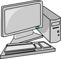 Desktop Pc clip art 