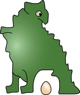 Dinosaur Laid An Egg clip art Preview