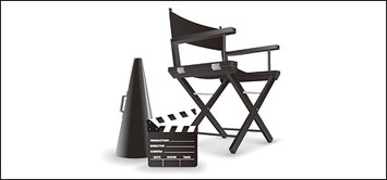 Objects - Director chair vector 