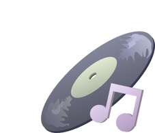 Disk Music clip art