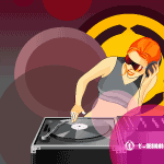 Dj Playing Music Illustration Preview