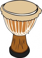 Music - Djambe Drum clip art 