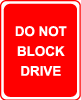 Do Not Block Dirve 