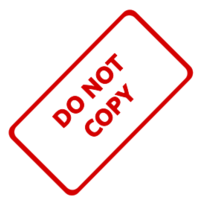 Do Not Copy Business Stamp 1