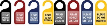 Do Not Disturb notices vector Preview