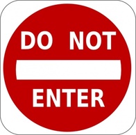 Do Not Enter Sign clip art Preview