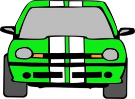 Dodge Neon (green) clip art Preview