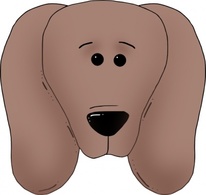 Dog Face clip art