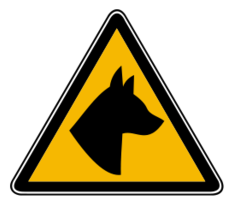 Signs & Symbols - Dog hazard 2 