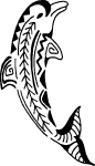 Dolphin Tribal Free Vector 