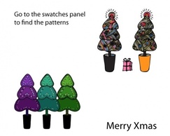 Patterns - Doodled christmas Ai patterns 