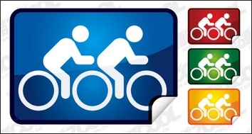 Sports - Double cycling icon angle 