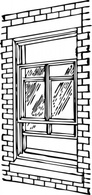 Double Hung Window clip art Preview