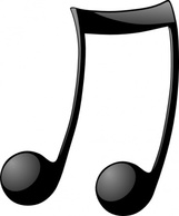 Music - Double_note clip art 