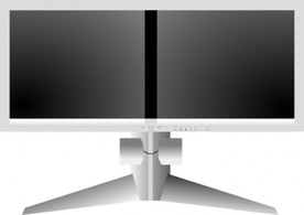 Technology - Doublesight Dual Monitor clip art 