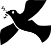 Dove With A Sprig Free Vector 