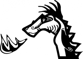 Dragon Head clip art