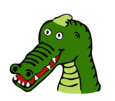 Drawn Crocodile Preview