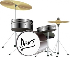 Drum Kit clip art Preview