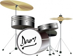Music - Drum Kit clip art 