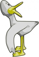 Animals - Duck (yellow) clip art 