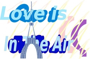 E Card Love Is In The Air La Tour Eiffel Tower Aug clip art Preview