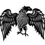 Eagle With Spread Wings Vector 