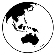 Nature - Earth Globe Oceania clip art 