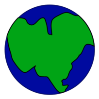 Earth with one continent