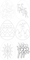 Holiday & Seasonal - Easter Eggs clip art 