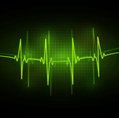 Backgrounds - ECG abstract vector background 