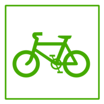 Icons - Eco Green Bicycle Icon 