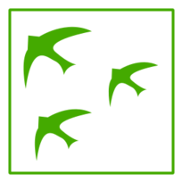 Eco Green Birds Icon