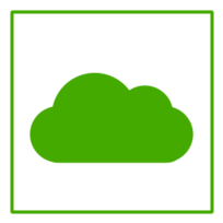 Eco Green Cloud Icon